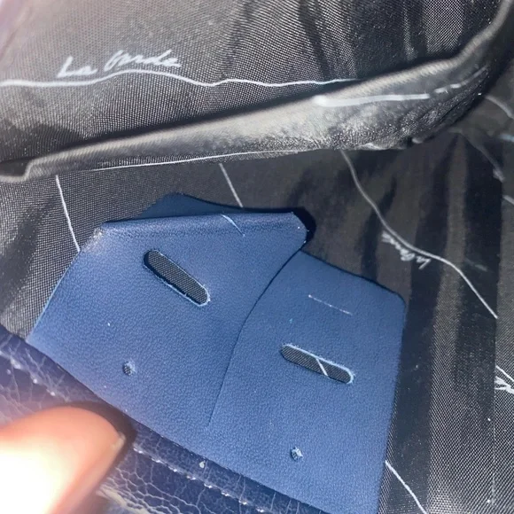 La Garde Navy Leather Wallet - Picture 8 of 9